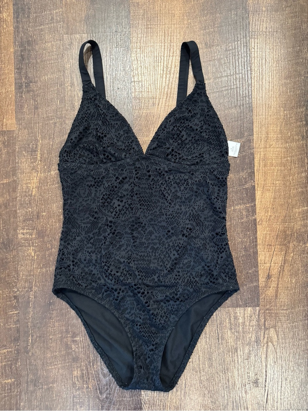 Mossimo black crochet bathing suit